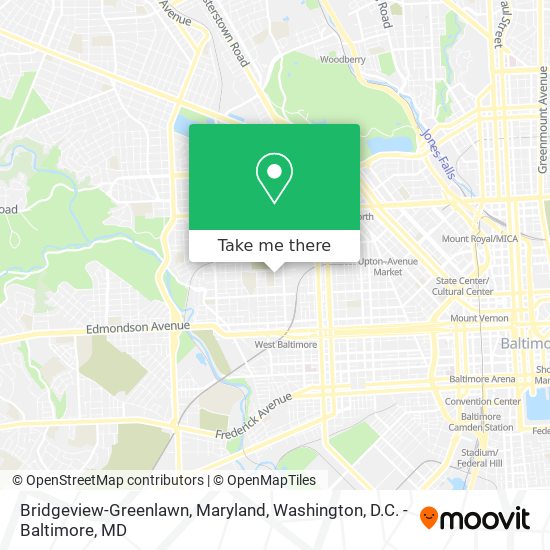 Bridgeview-Greenlawn, Maryland map