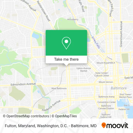 Fulton, Maryland map