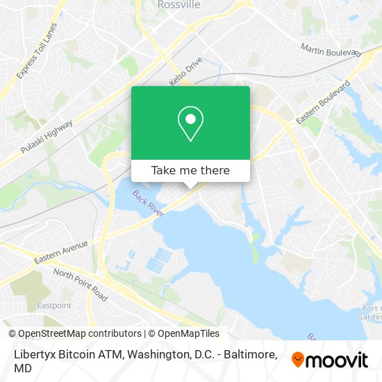 Mapa de Libertyx Bitcoin ATM