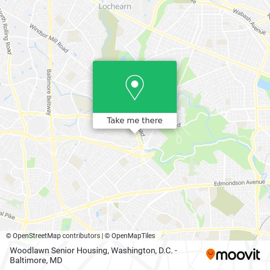 Woodlawn Senior Housing map