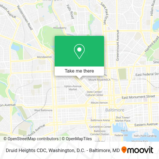 Druid Heights CDC map