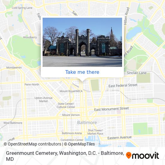 Greenmount Cemetery map