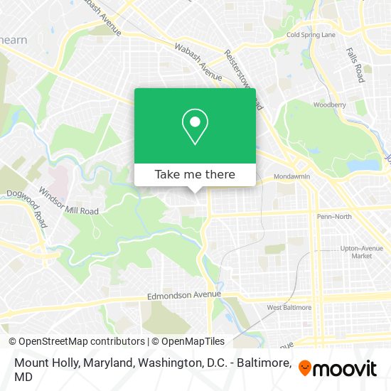 Mount Holly, Maryland map