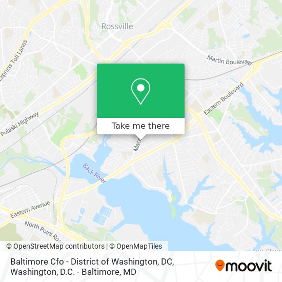 Baltimore Cfo - District of Washington, DC map