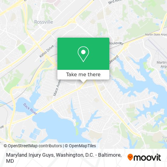 Maryland Injury Guys map