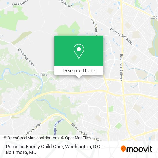 Pamelas Family Child Care map