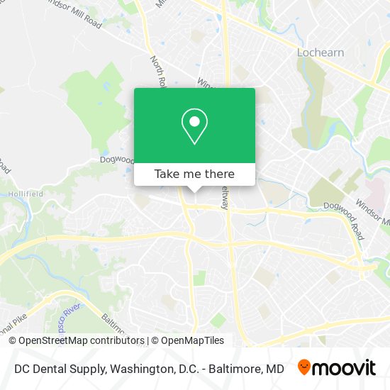 DC Dental Supply map