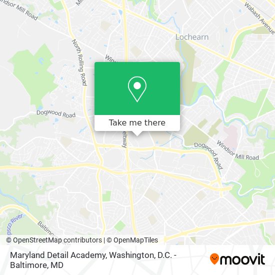 Mapa de Maryland Detail Academy