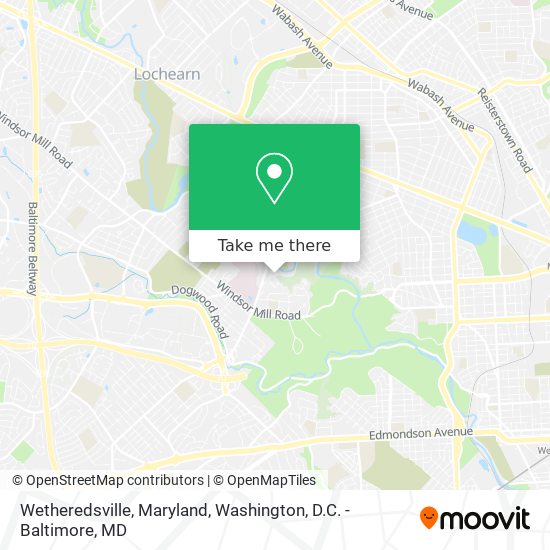 Mapa de Wetheredsville, Maryland