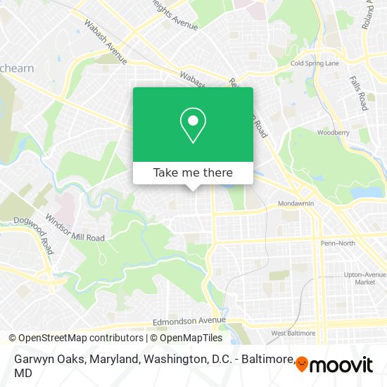 Garwyn Oaks, Maryland map