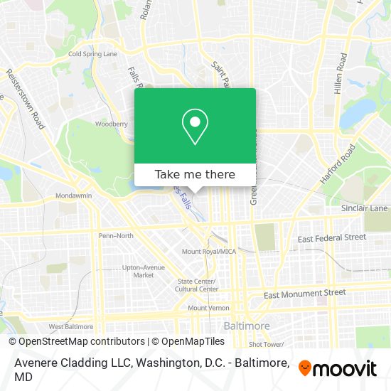 Mapa de Avenere Cladding LLC