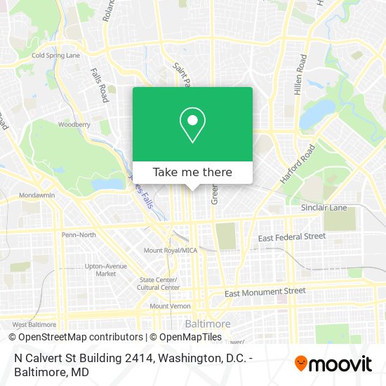 Mapa de N Calvert St Building 2414