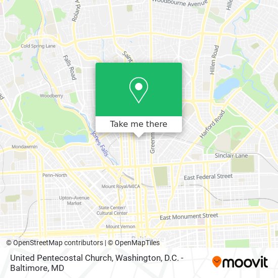 United Pentecostal Church map