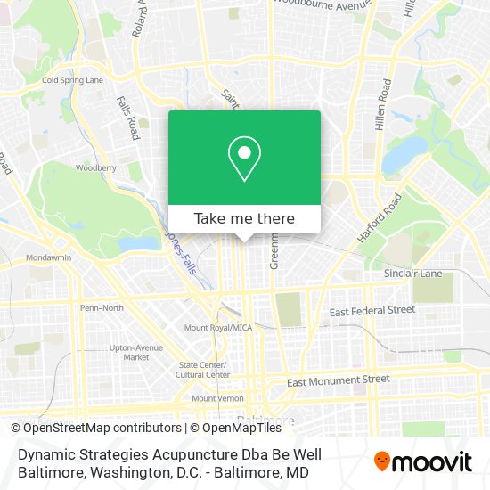 Dynamic Strategies Acupuncture Dba Be Well Baltimore map