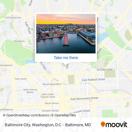 Baltimore City map