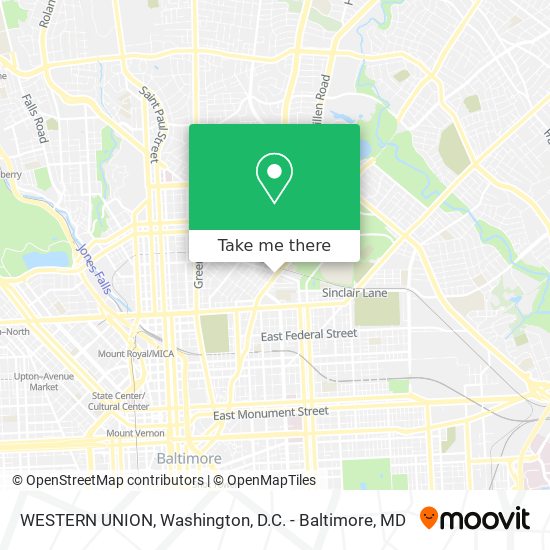 WESTERN UNION map