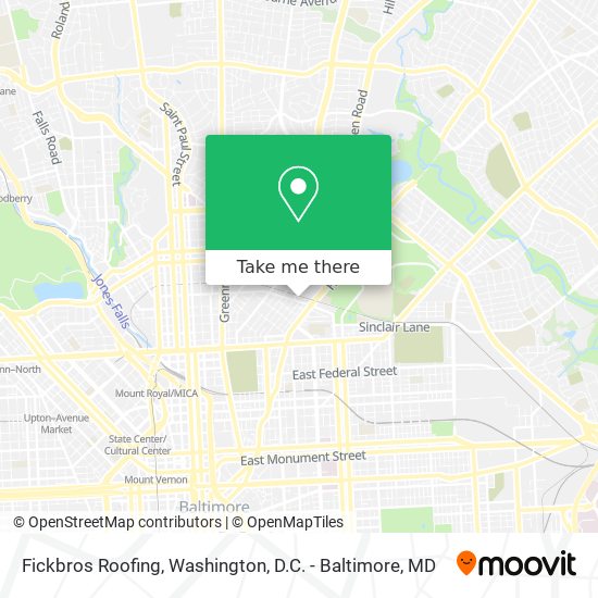 Fickbros Roofing map