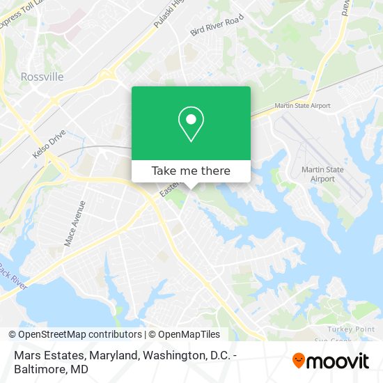 Mars Estates, Maryland map