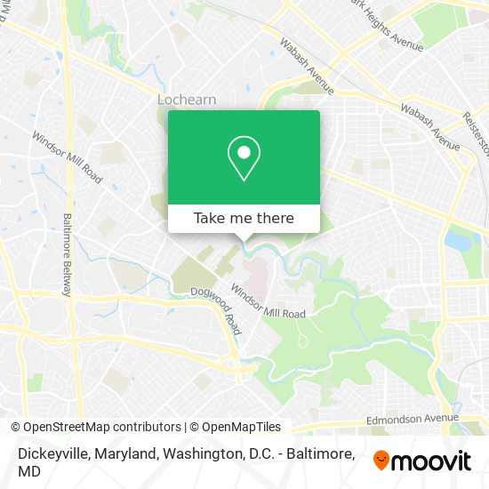 Mapa de Dickeyville, Maryland