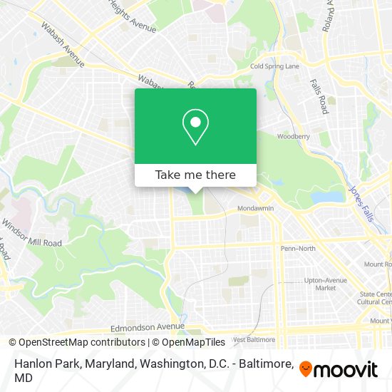 Hanlon Park, Maryland map