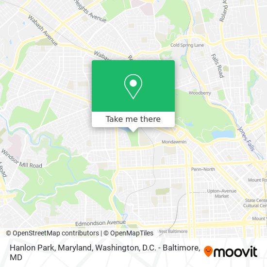 Mapa de Hanlon Park, Maryland