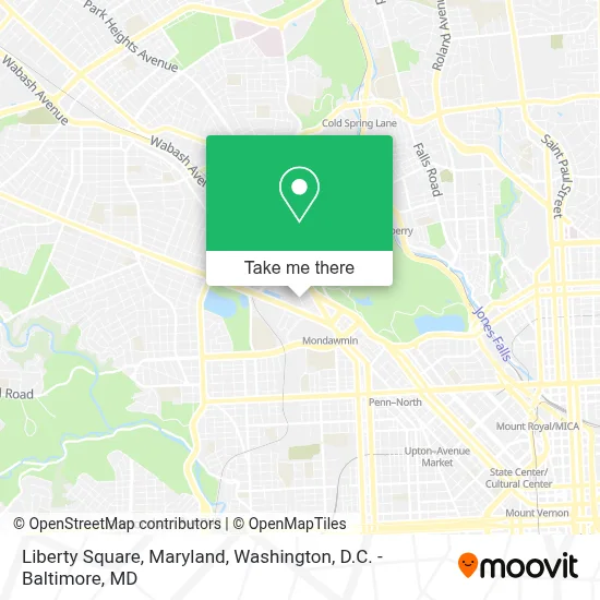 Liberty Square, Maryland map