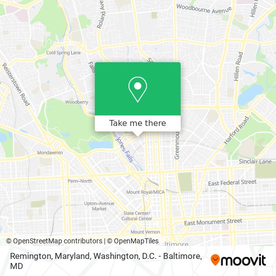 Mapa de Remington, Maryland