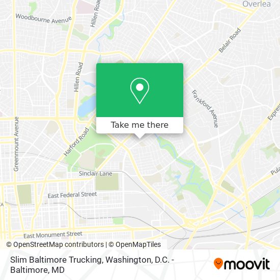 Mapa de Slim Baltimore Trucking