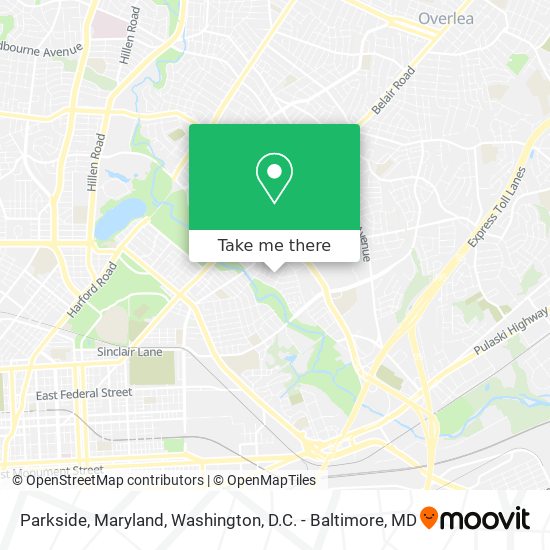 Parkside, Maryland map