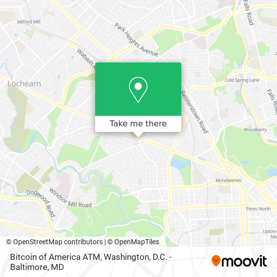 Mapa de Bitcoin of America ATM