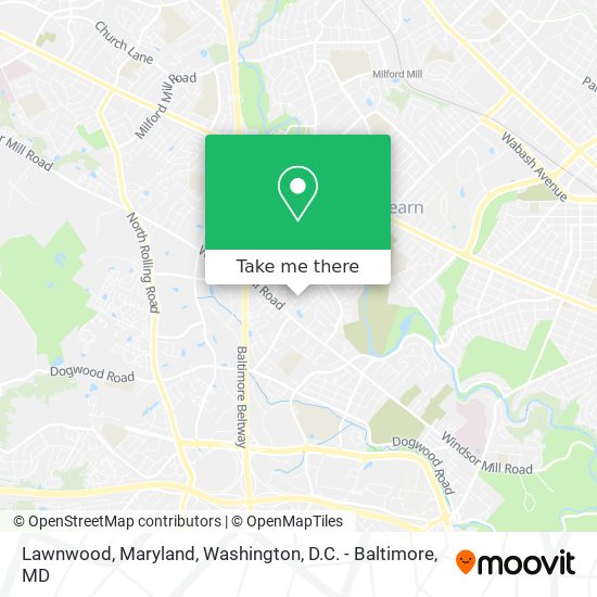 Mapa de Lawnwood, Maryland