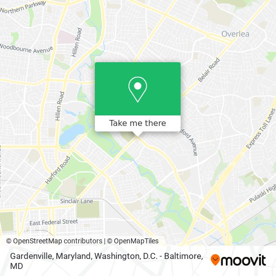 Mapa de Gardenville, Maryland