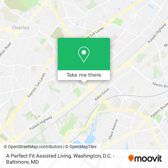 A Perfect Fit Assisted Living map