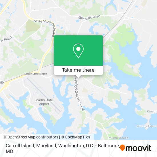 Carroll Island, Maryland map