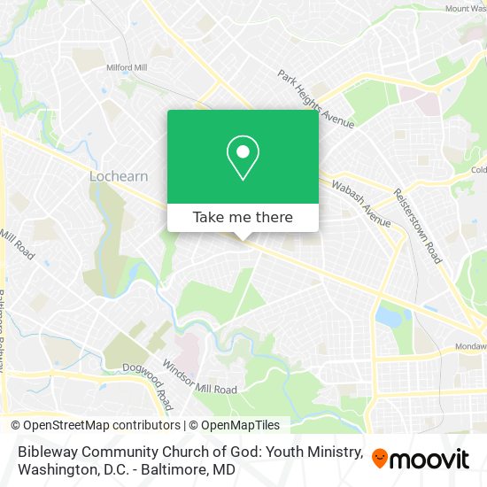 Mapa de Bibleway Community Church of God: Youth Ministry