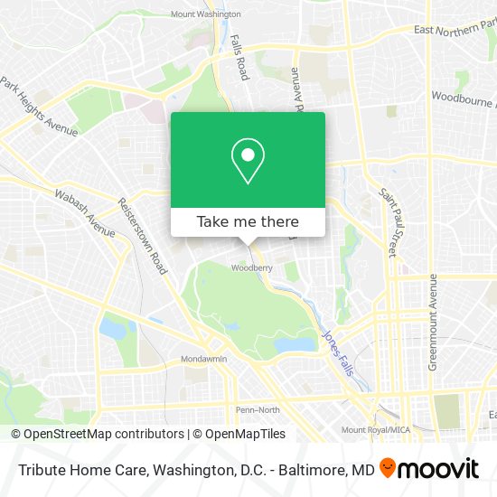 Tribute Home Care map
