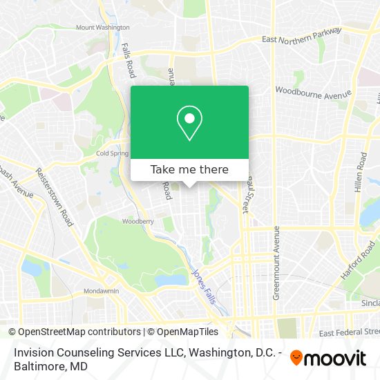 Mapa de Invision Counseling Services LLC