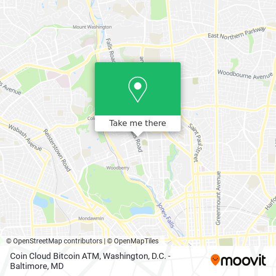 Mapa de Coin Cloud Bitcoin ATM