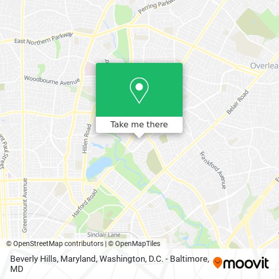 Mapa de Beverly Hills, Maryland