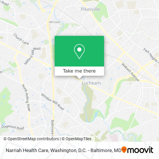 Narriah Health Care map