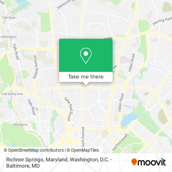 Mapa de Richnor Springs, Maryland