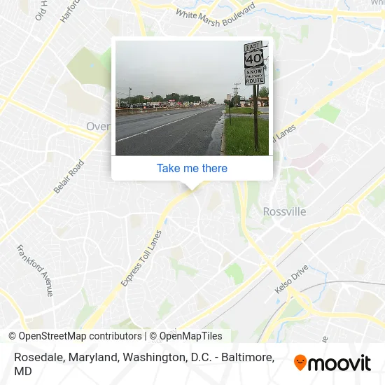 Rosedale, Maryland map