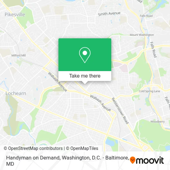 Handyman on Demand map
