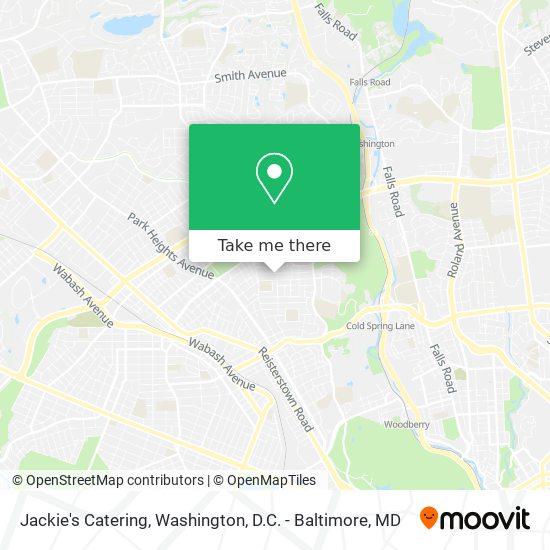 Jackie's Catering map