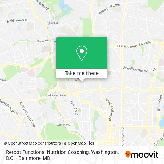 Reroot Functional Nutrition Coaching map