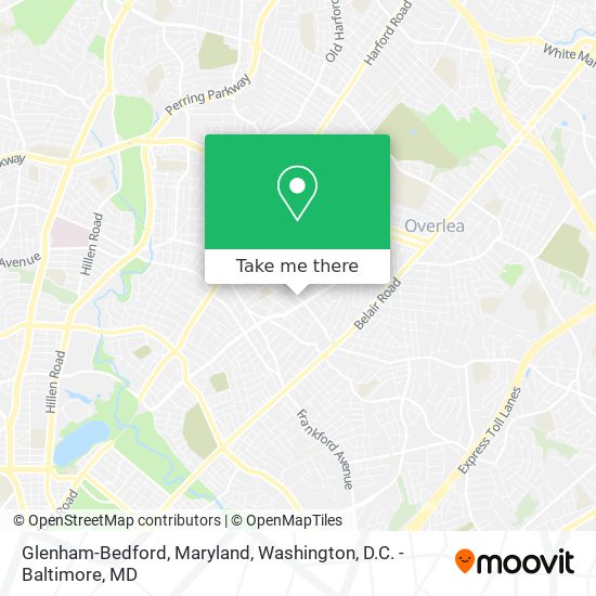 Mapa de Glenham-Bedford, Maryland