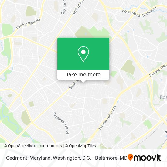 Mapa de Cedmont, Maryland