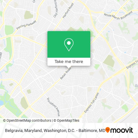 Mapa de Belgravia, Maryland