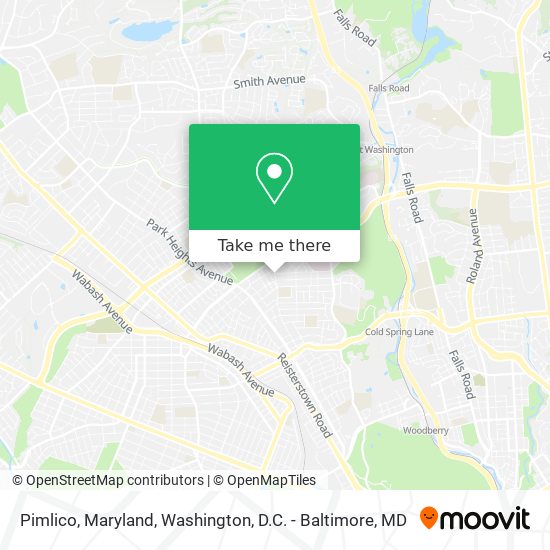 Pimlico, Maryland map