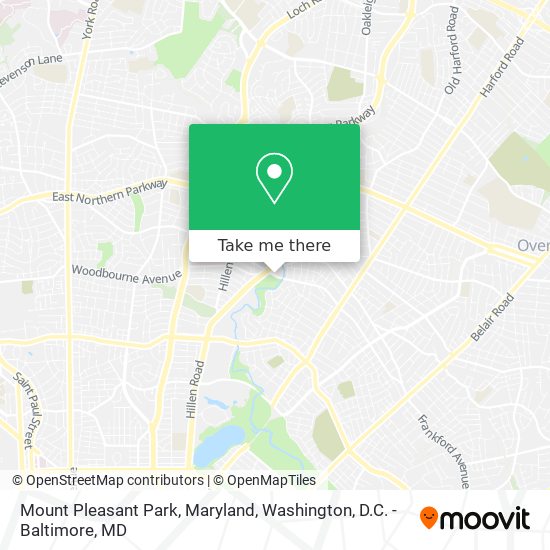 Mount Pleasant Park, Maryland map